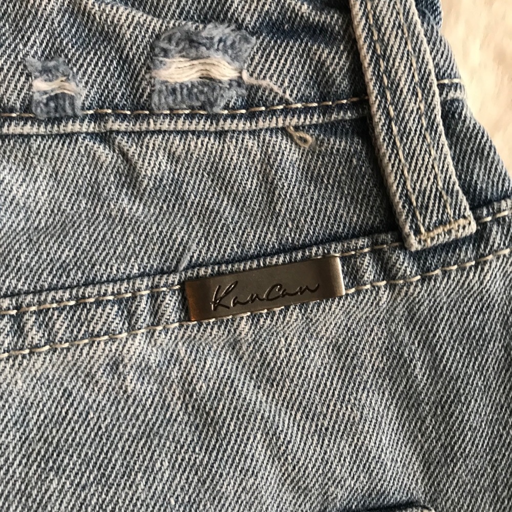 NWT KanCan Distressed Denim Jean Skirt - Picture 5 of 15